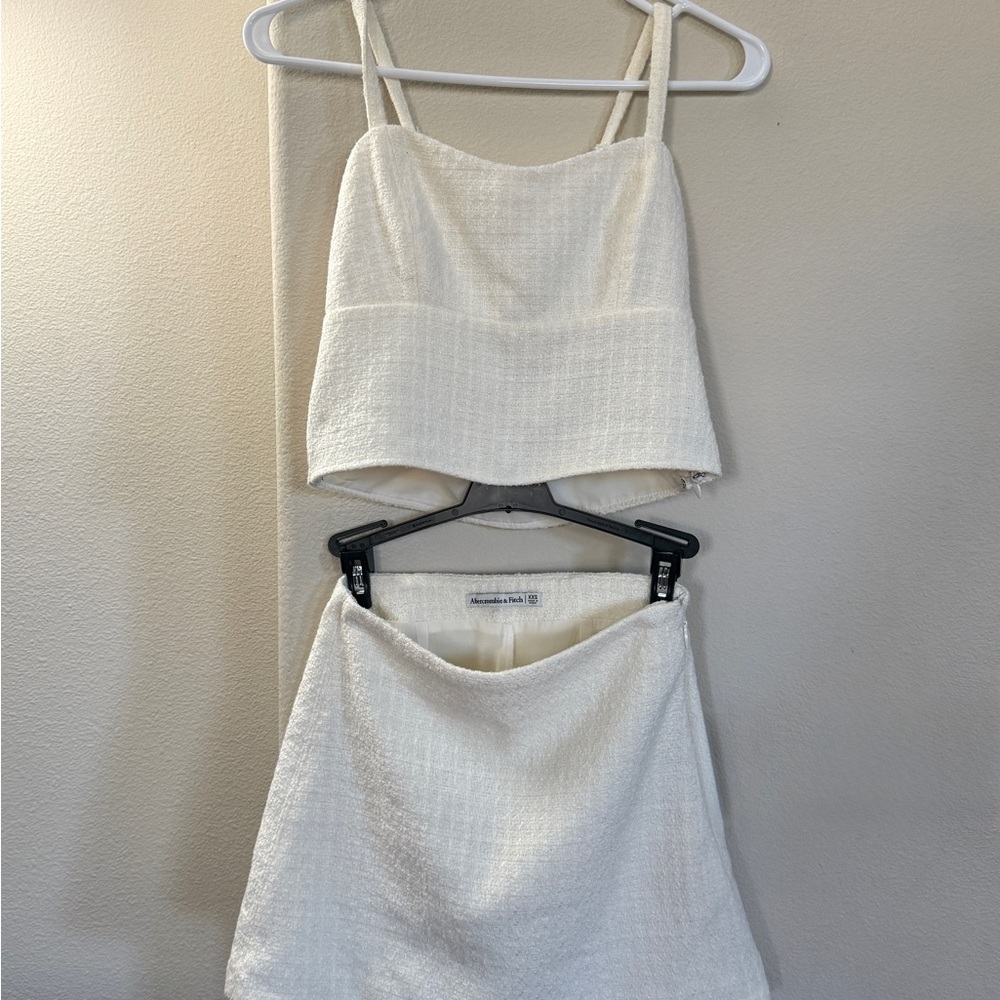 Abercrombie & Fitch Cream Tweed Set
